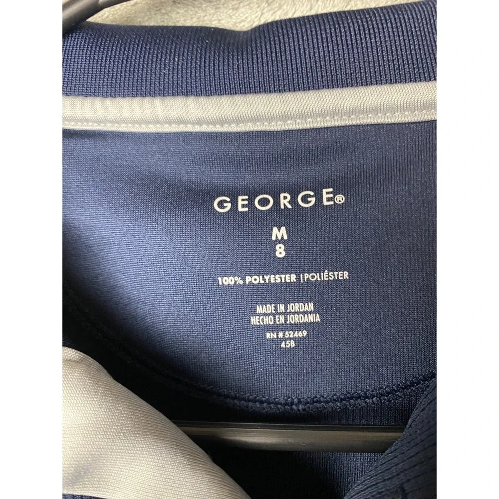 George Boys M Polo Shirt Navy Short Sleeve Casual